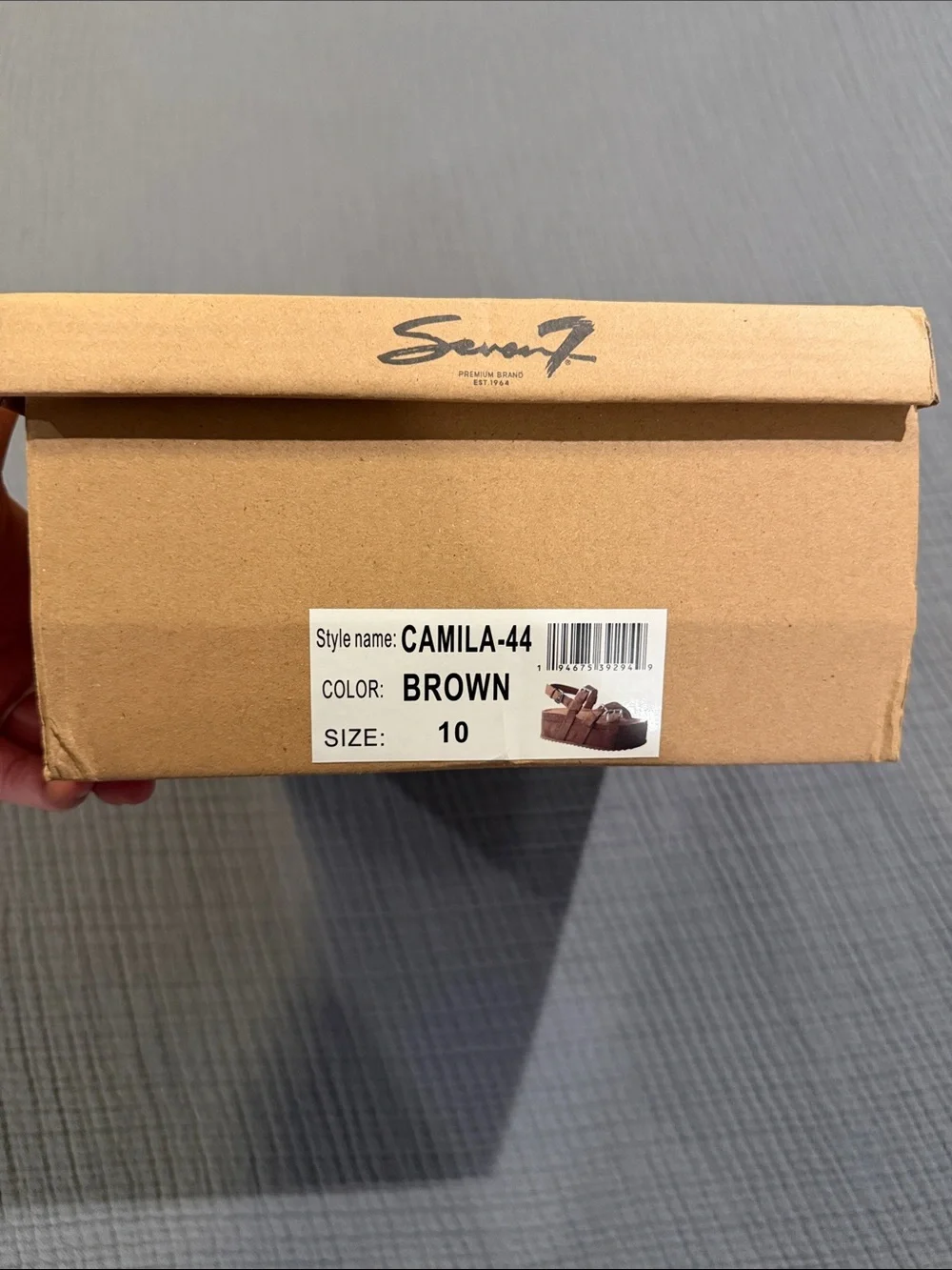 SEVEN7 Camila-44 Brown Women’s Platform Sandals
